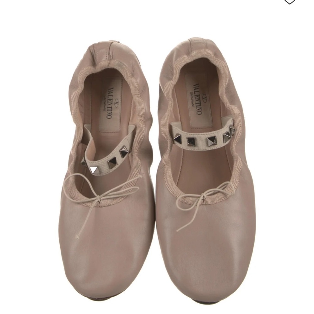 Valentino Leather Mary Jane Flats